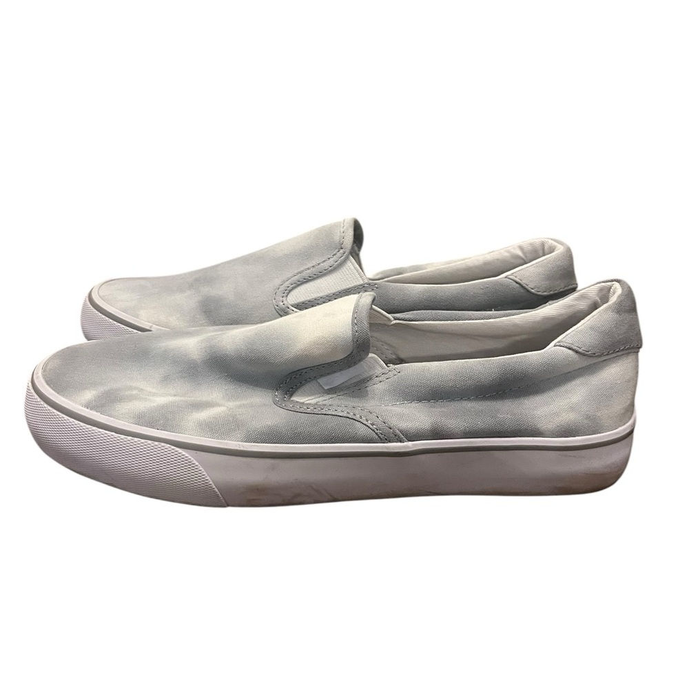 Lugz Women’s Clipper Gray Tie Dye‎ Canvas Slip-On Sneakers Size 9